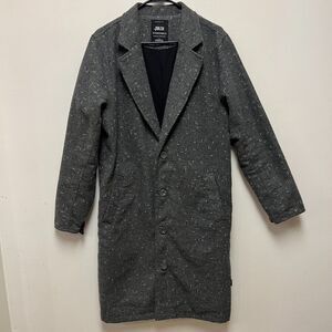 PUBLISH BRAND Women / Unisex Jacket Grey Polyester Long Coat Trench 4 Button Med